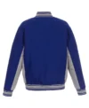 Toronto Maple Leafs Varsity Royal Blue Wool Jacket Back
