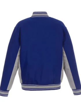 Toronto Maple Leafs Varsity Royal Blue Wool Jacket Back