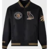 Toronto Raptors Black And Gold Varsity Jacket