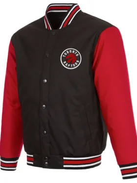 Toronto Raptors Black And Red Varsity Wool Jacket