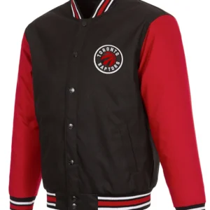 Toronto Raptors Black And Red Varsity Wool Jacket