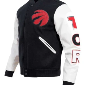 Toronto Raptors Black And White Wool Jacket