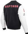 Toronto Raptors Black And White Wool Jacket Back