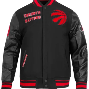 Toronto Raptors Black Wool Varsity Jacket