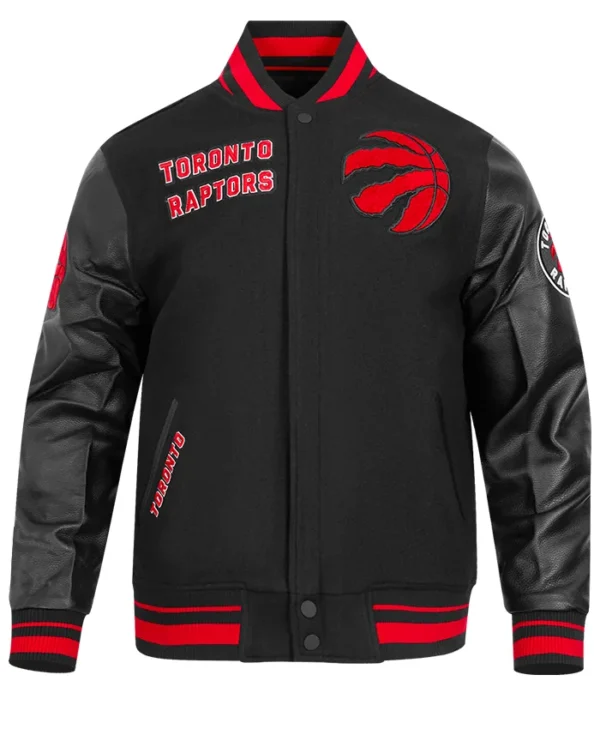 Toronto Raptors Black Wool Varsity Jacket
