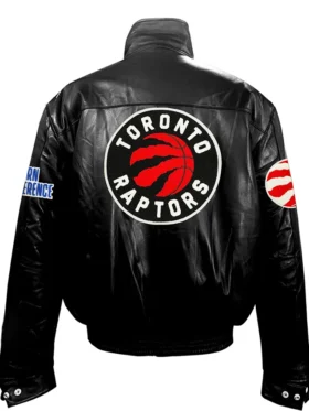 Toronto Raptors Championship Leather Jacket Back