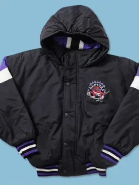 Toronto Raptors Starter Bomber Vintage Hooded Jacket