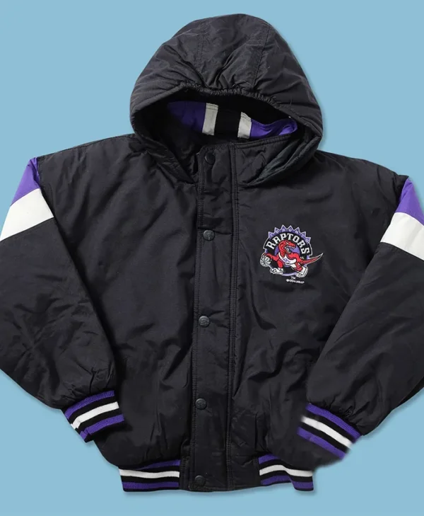 Toronto Raptors Starter Bomber Vintage Hooded Jacket
