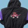 Toronto Raptors Starter Bomber Vintage Hooded Jacket Back