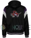 Toronto Raptors Starter Bomber Vintage Hooded Jacket back
