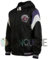 Toronto Raptors Starter Bomber Vintage Hooded Jacket left