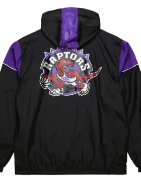 Toronto Raptors Vintage Bomber Pull Over Jacket Back
