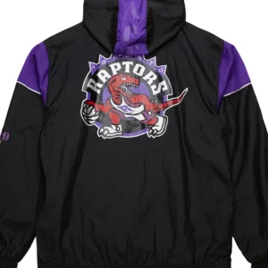 Toronto Raptors Vintage Bomber Pull Over Jacket Back