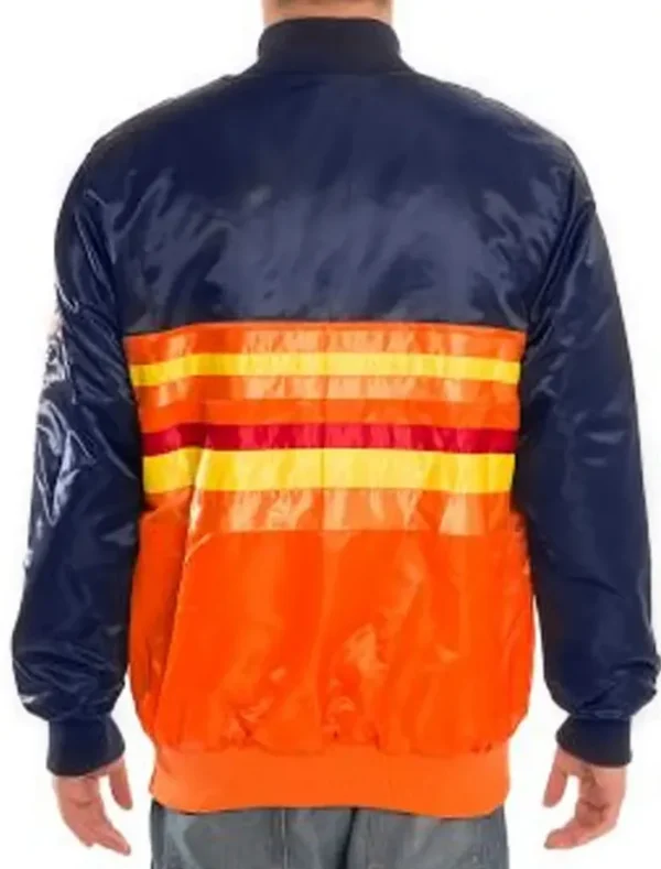 Torres Houston Astros Satin Varsity Jacket Back
