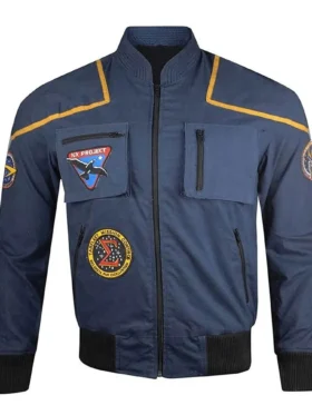 Treutel Indianapolis Colts Blue Full Snap Bomber Jacket