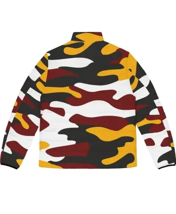 Trevor Washington Commanders Zip Puffer Jacket Back