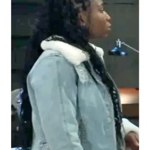 Trina Robinson General Hospital Denim Shearling Jacket For Sale