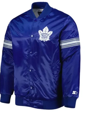 Tristin Blanda Toronto Maple Leafs Blue Pick and Roll Satin Jacket
