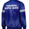 Tristin Blanda Toronto Maple Leafs Blue Pick and Roll Satin Jacket Back
