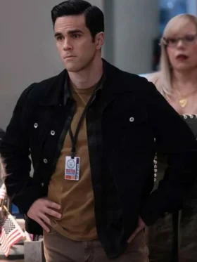 Tyler Green Criminal Minds S17 Black Leather Jacket For Sale
