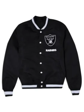Tyson Bradtke Las Vegas Raiders Black Satin Jacket