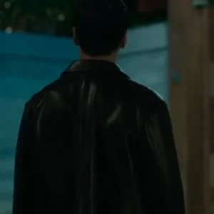 Um Tae Seong The Trunk Black Leather Jacket For Sale