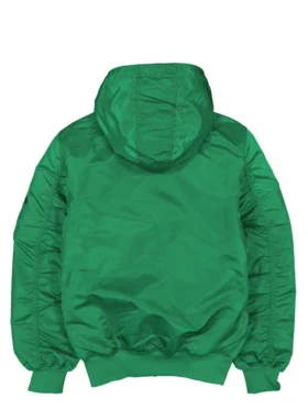 Vintage Boston Celtics Bomber Jacket Back