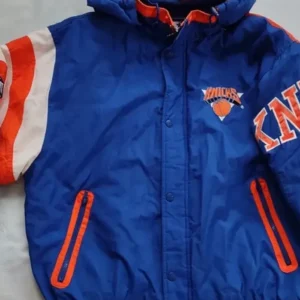 Vintage Knicks Blue And Orange Starter Jacket