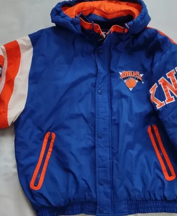 Vintage Knicks Blue And Orange Starter Jacket