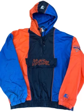 Vintage New York Knicks Starter Pull Over Jacket