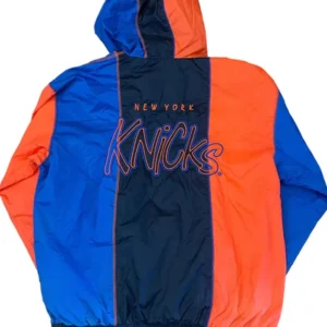 Vintage New York Knicks Starter Pull Over Jacket Back