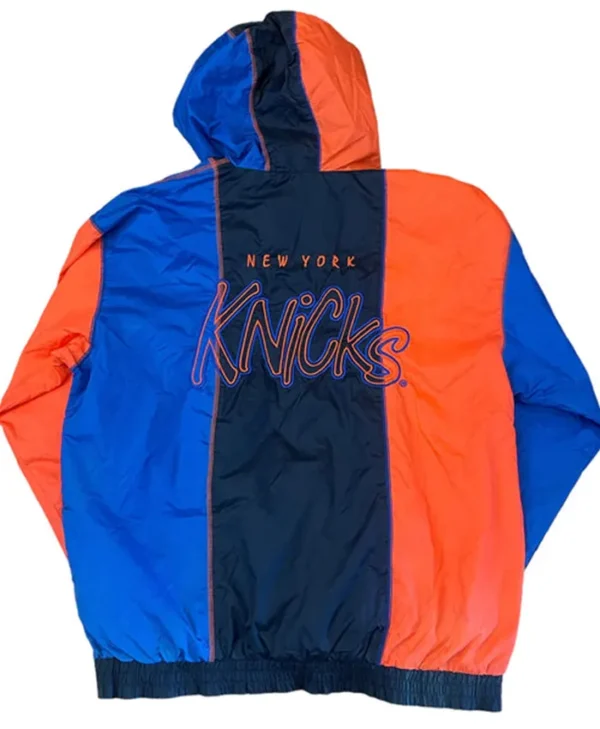 Vintage New York Knicks Starter Pull Over Jacket Back