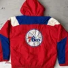 Vintage Philadelphia 76ers Starter Jacket 90s Back