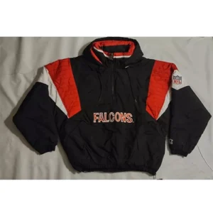Vintage Starter Atlanta Falcons Pullover Hooded Jacket