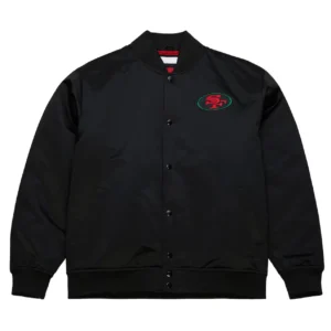 Wagner San Francisco 49ers Black Excellence Satin Jacket