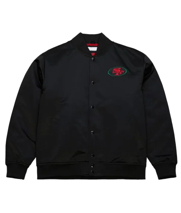 Wagner San Francisco 49ers Black Excellence Satin Jacket