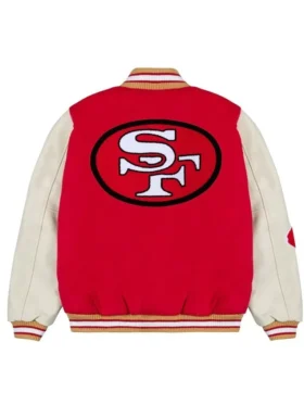 Waldo Varsity San Francisco 49ers Letterman Jacket Back