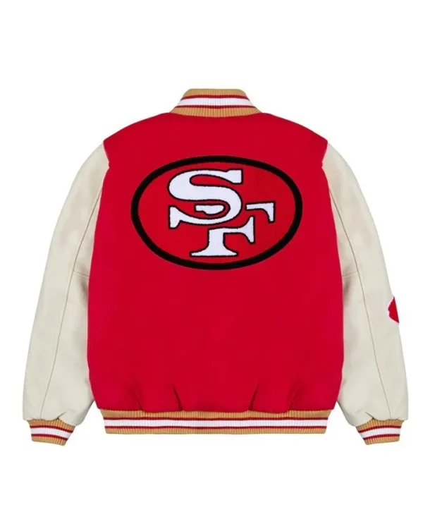 Waldo Varsity San Francisco 49ers Letterman Jacket Back