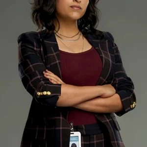 Watson Eve Harlow Black Checked Blazer