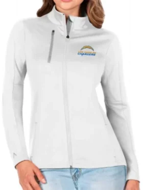 Wava Los Angeles Chargers White Track Jacket