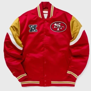 Werner San Francisco 49ers Red Satin Jacket