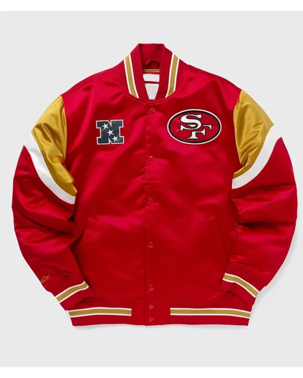 Werner San Francisco 49ers Red Satin Jacket