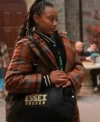 Whitney The Sex Lives of College Girls S03 Plaid Coat For Sale