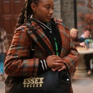 Whitney The Sex Lives of College Girls S03 Plaid Coat For Sale
