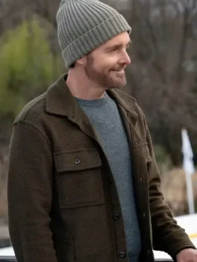 Will Forte Kinda Pregnant Brown Wool Jacket