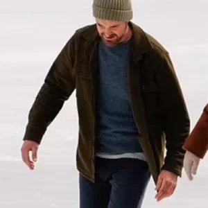 Will Forte Kinda Pregnant Brown Wool Jacket For Sale