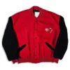 Wilson San Francisco 49ers Red and Black Varsity Jacket