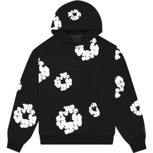 York Denim Tears Black Cotton Wreath Hoodie