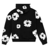 York Denim Tears Black Cotton Wreath Hoodie Back