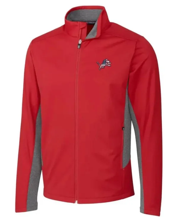 Zetta Detroit Lions Red Full Zip Track Jacket
